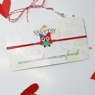 Brățară mărțișor pentru copii, accesoriu delicat din mărgele, ideal pentru 1 Martie.