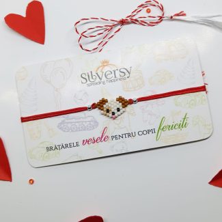 Brățară mărțișor pentru copii, accesoriu delicat din mărgele, ideal pentru 1 Martie.