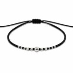 Bratara de picior argint color fun