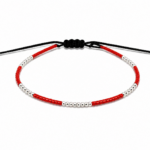 Bratara picior argint color fun