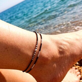 Bratara de picior argint color fun joy